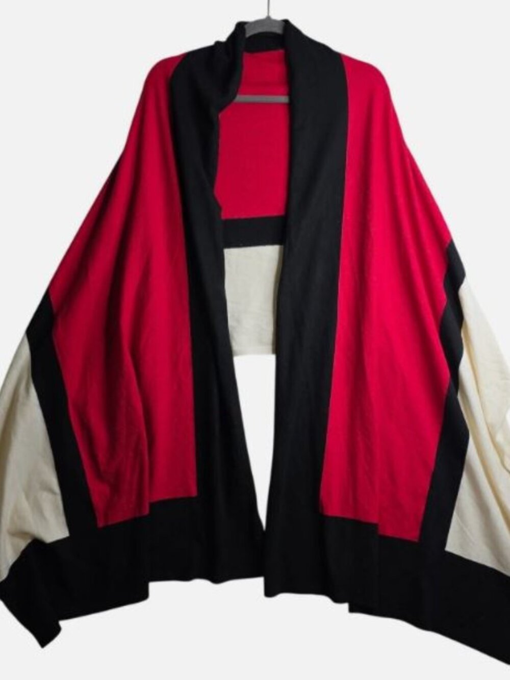 Chico's Lightweight Travel Wrap Colorblock 30'x 86"